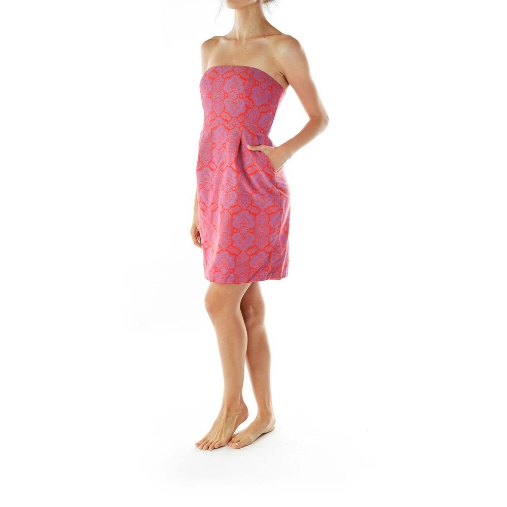 J. Crew Ella Dress in Medallion Paisley Print Silk Cotton Blend Size 8
